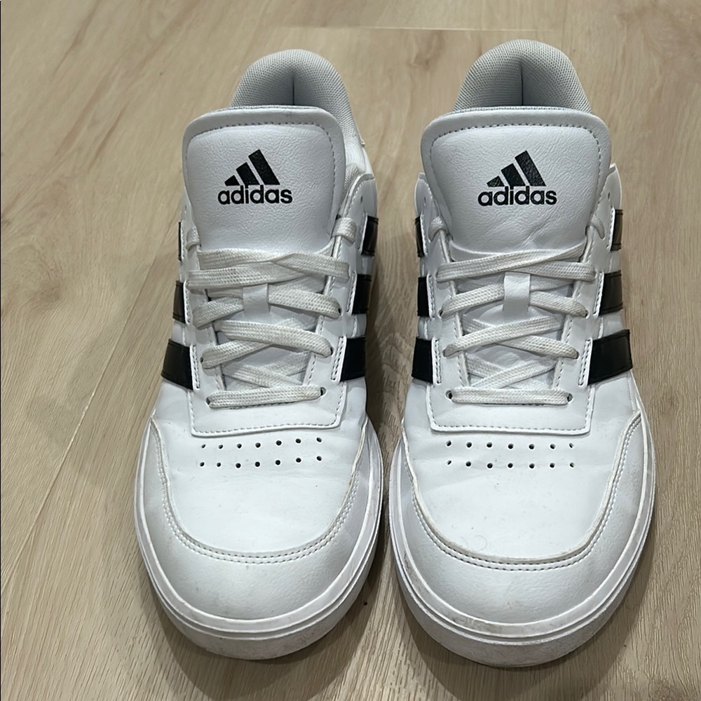 Adidas Classic White and Black Sneakers